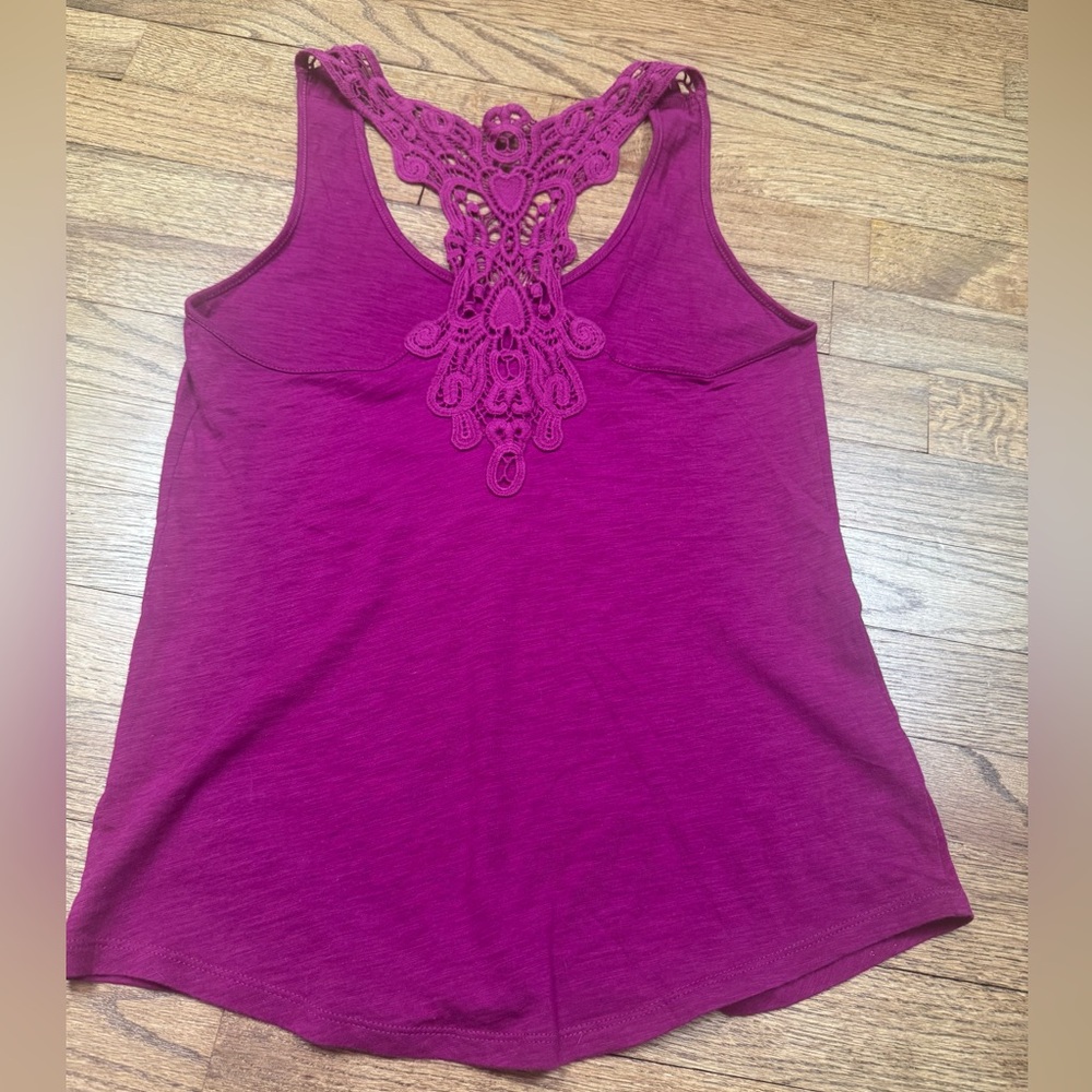 Express Lace Back Tank Top XS NWOT